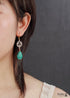 Boho Earrings, Dangle Earrings, Blue Amazonite, Illuminati
